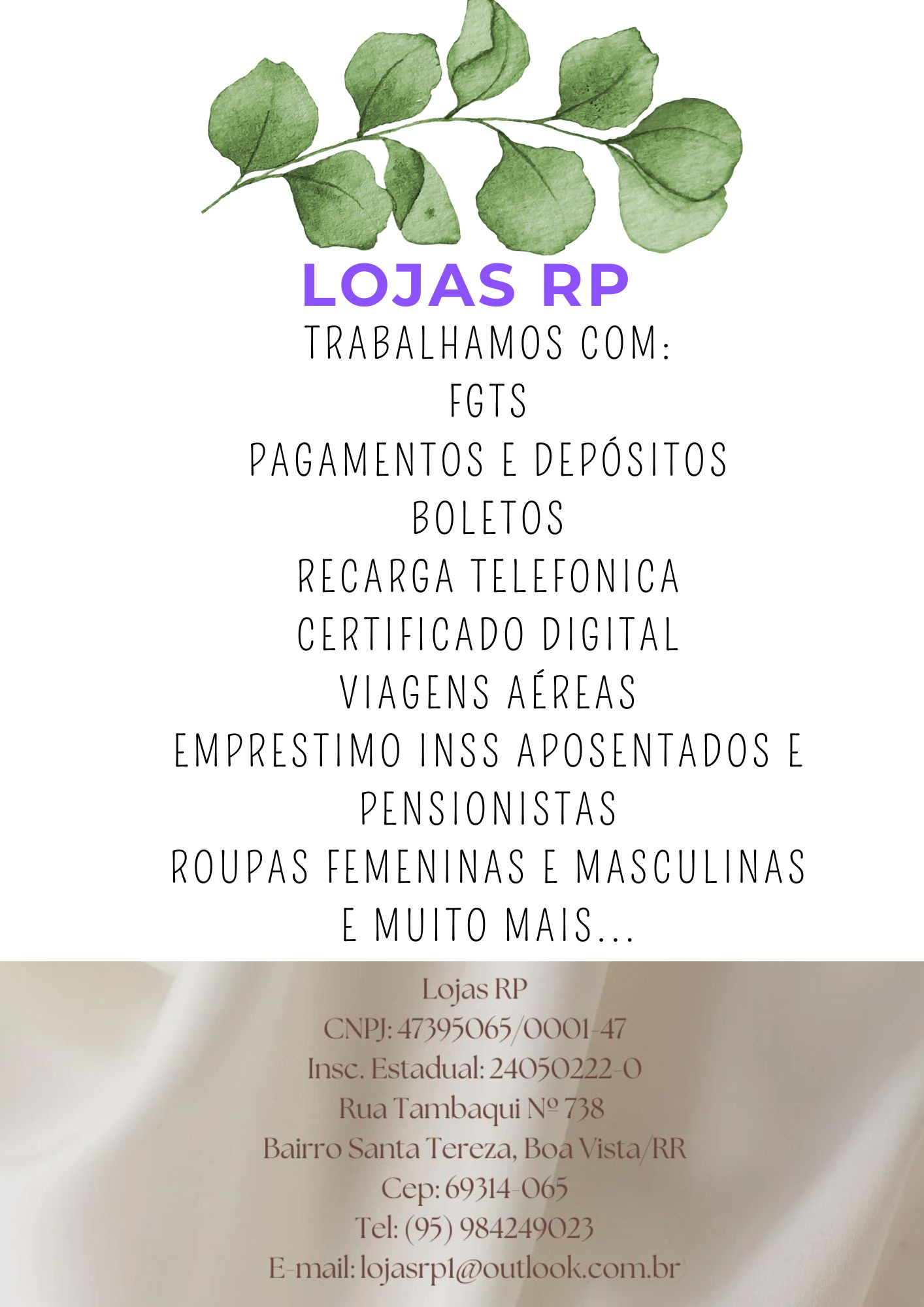 Trabalhamos com: